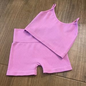 Pink workout set